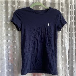 Navy polo crew shirt